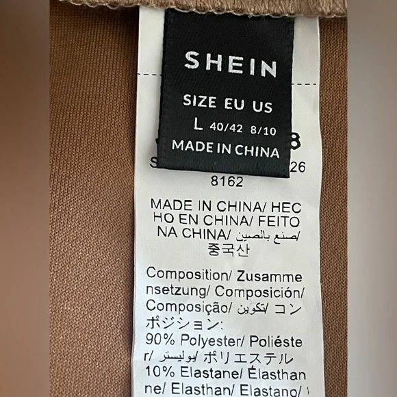 SHEIN BAE Wrap Faux Suede Skirt Side Zip Size Large 8/10 - Picture 10 of 11